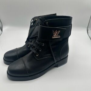 Louis Vuitton Black Combat Boots
